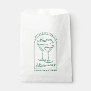Martinis & Matrimony Bachelorette Weekend Favour Bags