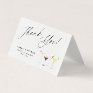 Martinis & Matrimony Bridal Shower Thank You
