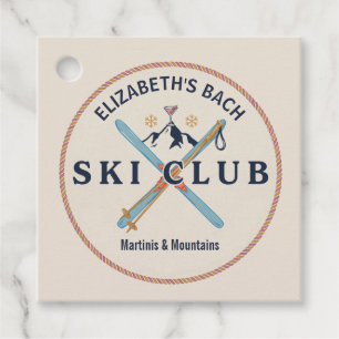Martinis & Mountains Ski Club Bachelorette Weekend Favour Tags