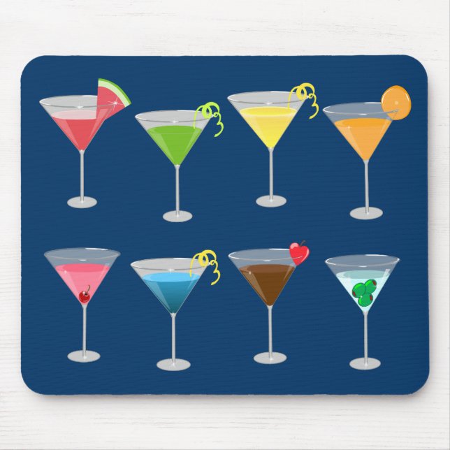 Martinis Mouse Mat (Front)