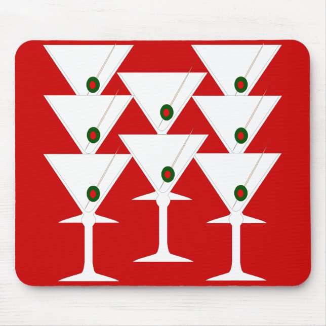 Martinis Mouse Pad (Front)
