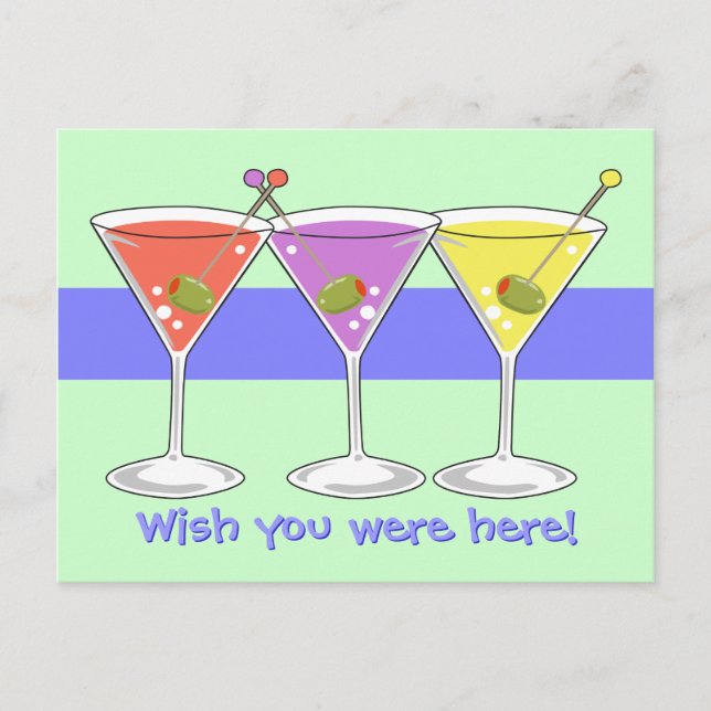 Martinis Postcard (Front)