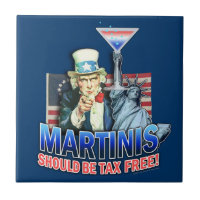 Martinis Should be Tax Free Coaster Tile