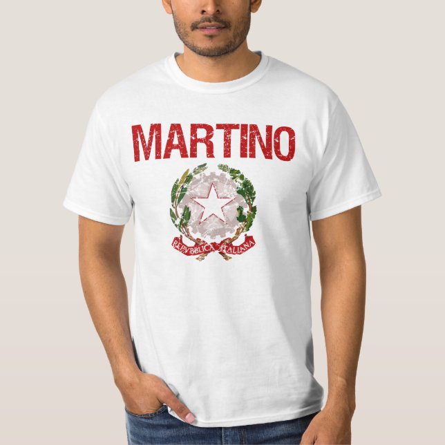 Martino Italian Surname T-Shirt (Front)