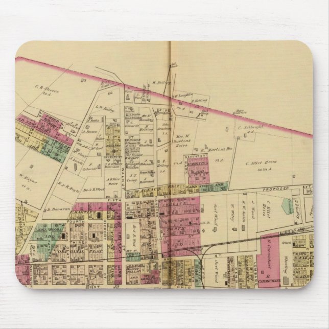 Martin's Ferry Mouse Mat (Front)