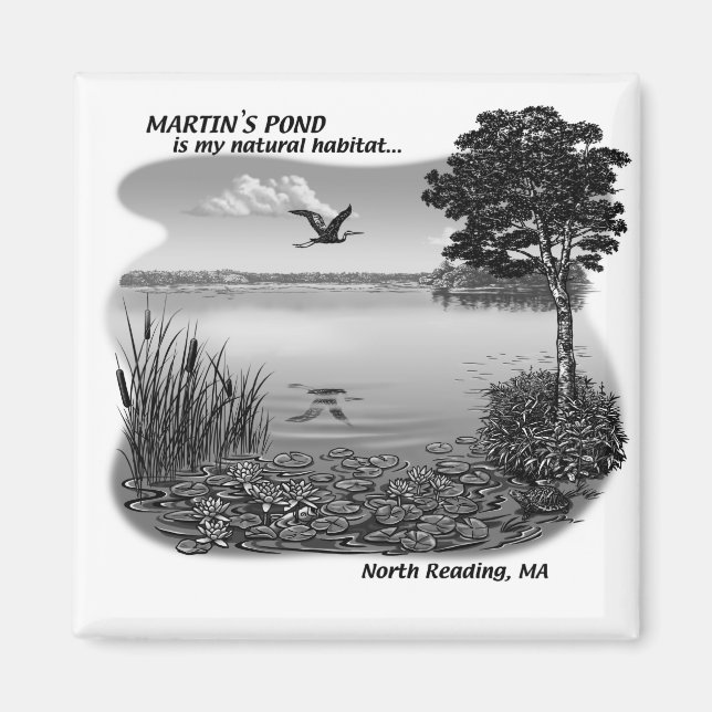 Martin's Pond Magnet (Front)