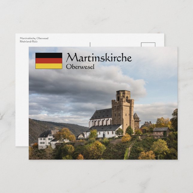 Martinskirche Oberwesel Postcard (Front/Back)
