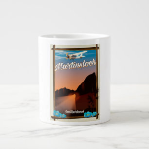 Martinsloch Switzerland travel poster Large Coffee Mug
