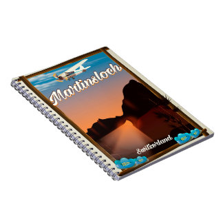 Martinsloch Switzerland travel poster Notebook