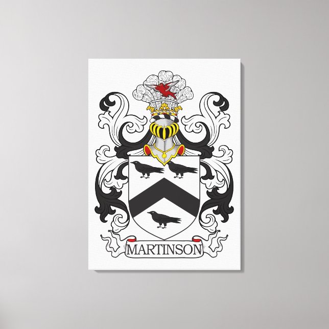 Martinson Family Crest Canvas Print (Front)