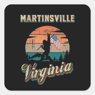 Martinsville Virginia Square Sticker