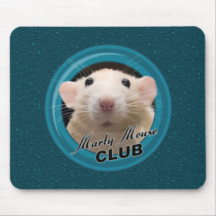Marty Mouse Club Mousepad with Background