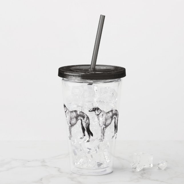 Martynow Borzoi Acrylic Tumbler (Back Ice)