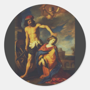 Martyrdom of Saint Catherine Classic Round Sticker