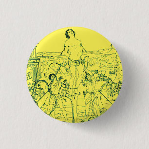 Martyrdom of Saint Sebastian 3 Cm Round Badge