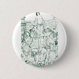 Martyrdom of Saint Sebastian  6 Cm Round Badge