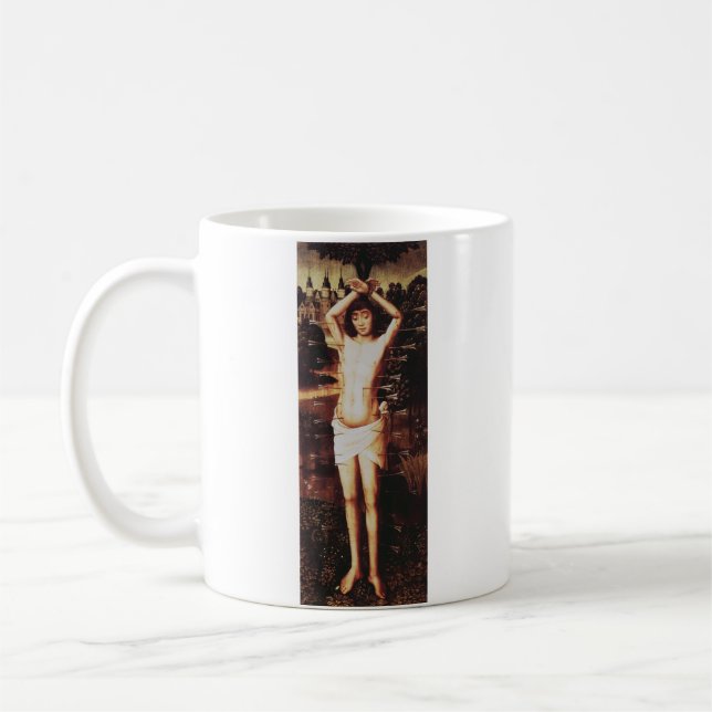 Martyrdom of Saint Sebastian Early Christian Coffee Mug (Left)