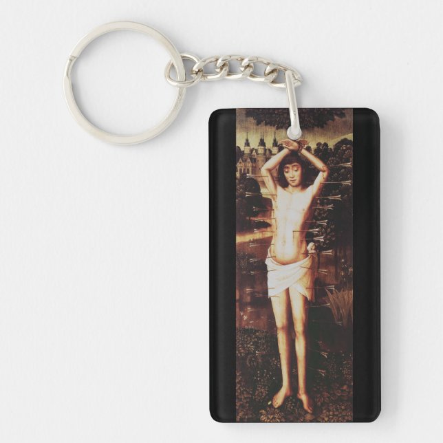 Martyrdom of Saint Sebastian Early Christian Key Ring (Front)