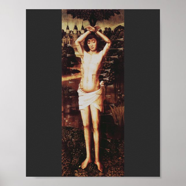 Martyrdom of Saint Sebastian Early Christian Poster (Front)