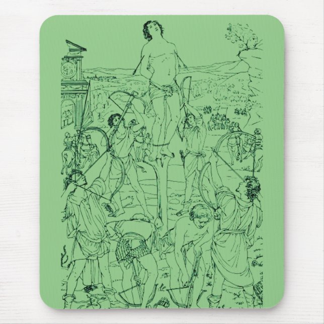 Martyrdom of Saint Sebastian  Mouse Mat (Front)