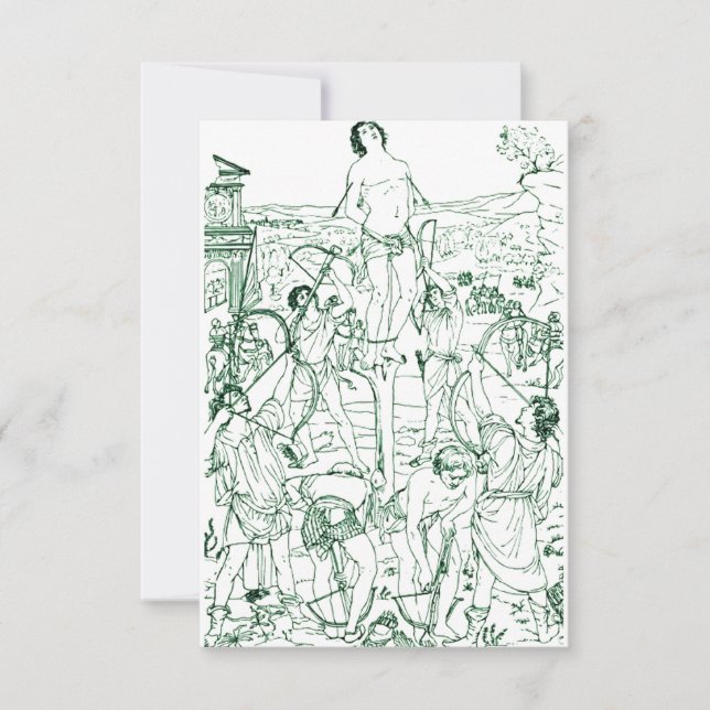 Martyrdom of Saint Sebastian  Thank You Card (Front)