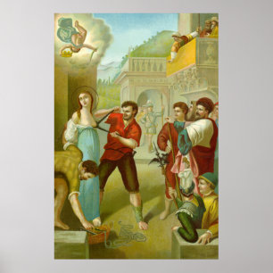 Martyrdom of St. Agatha (M 003) Poster