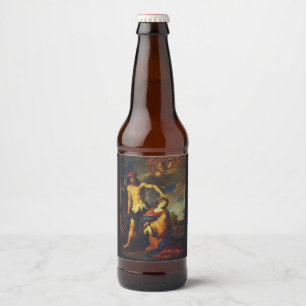 Martyrdom of St. Catherine Sacred Fine Art Collect Beer Bottle Label