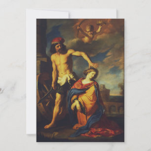 Martyrdom of St. Catherine Sacred Fine Art Collect Holiday Card