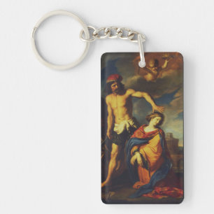 Martyrdom of St. Catherine Sacred Fine Art Collect Key Ring