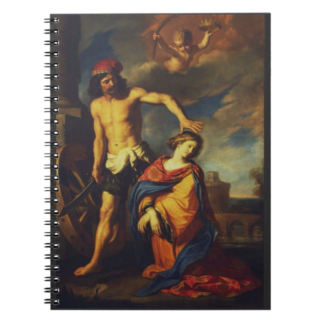 Martyrdom of St. Catherine Sacred Fine Art Collect Notebook (Front)