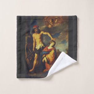 Martyrdom of St. Catherine Sacred Fine Art Collect Wash Cloth