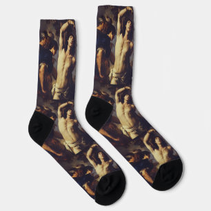 Martyrdom of St Sebastian by Andrea Vaccaro Socks