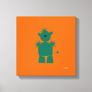 Martzkins In Outer Space Martian Pet Canvas Print