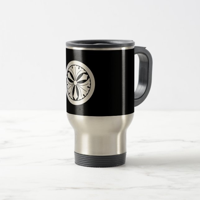 Maru ni Ken Mitsu Ichou Travel Mug (Front Right)