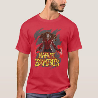 Marvel Animation Marvel Zombies Zombie Scarlet Wit T-Shirt