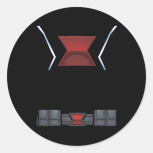 Marvel Avengers Clic Halloween Black Widow Costume Classic Round Sticker