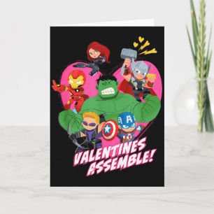 Marvel Avengers Valentines Emble Card