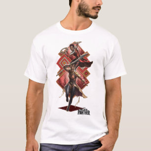 Marvel Black Panther Movie Okoye Nakia Diamond Pos T-Shirt