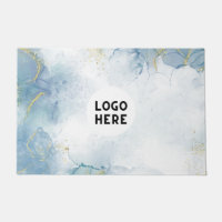 Marvel Blue Abstract Shapes Doormat - Add Logo