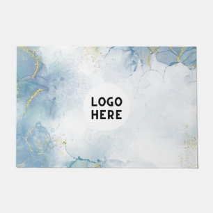 Marvel Blue Abstract Shapes Doormat - Add Logo