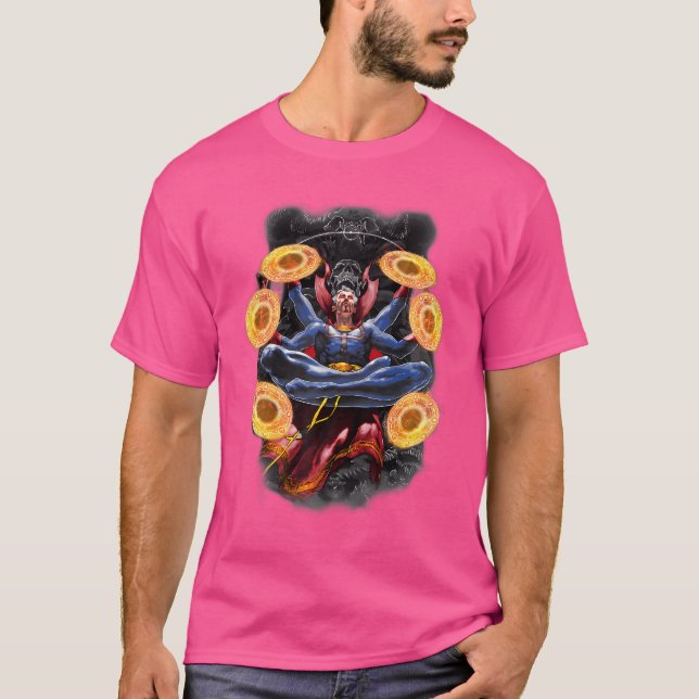 Marvel Comics Retro Classic Dr. Strange Dark Multi T-Shirt (Front)
