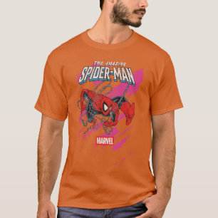 Marvel Comicshe Amazing SpiderMan Vintage Neon Cov T-Shirt