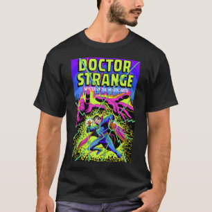 Marvel Doctor Strange Neon Comic Book Cover T-Shirt