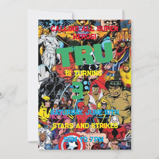 Marvel Invitation (Front)