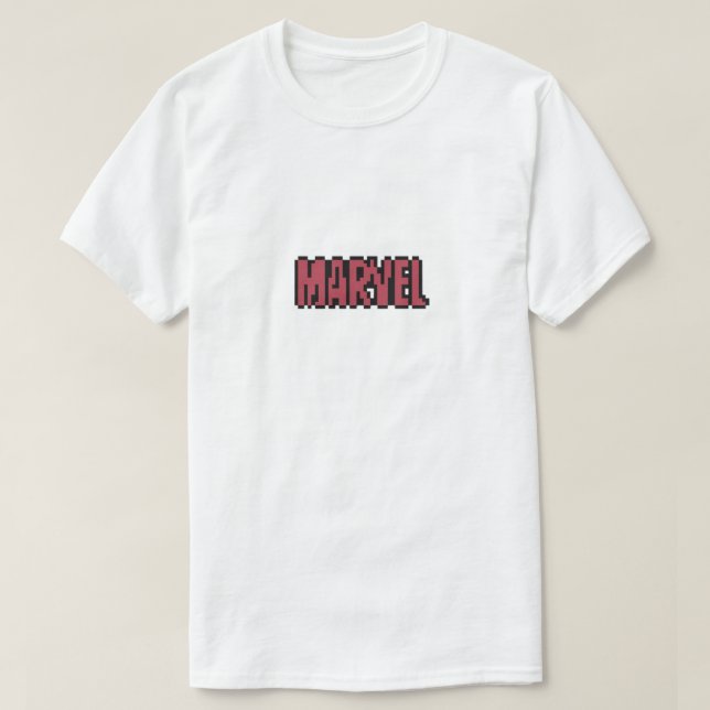 "MARVEL" Logo Printed T-shirt  (Design Front)