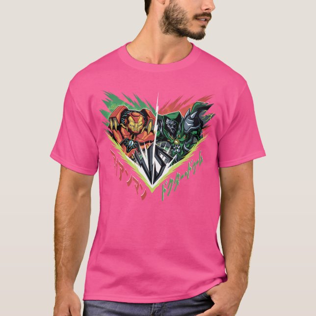 Marvel Mech Strike Iron Man Vs Doctor Doom Mech Ka T-Shirt (Front)