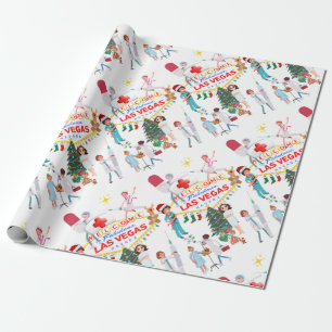 Marvel Nurses, Las Vegas Christmas Wrapping Paper