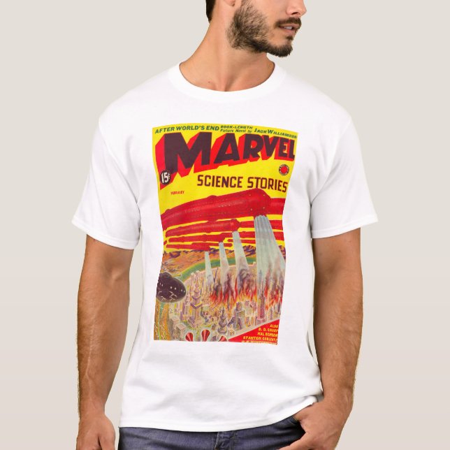 Marvel Science Stories Feb. 1939 pulp T-shirt (Front)