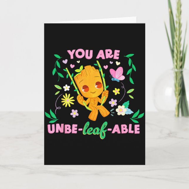 Marvel Valentine’s Day Spring Groot You Are Unbe-l Card (Front)