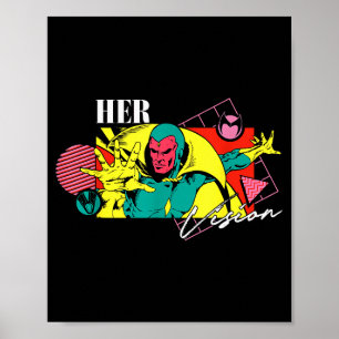 Marvel Valentines Day 90s Couples Matching Her Vis Poster